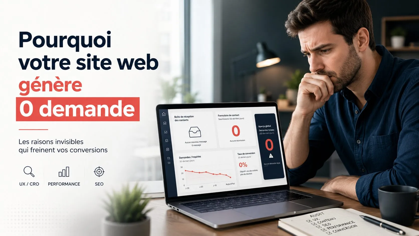 Pourquoi votre site web génère 0 demande
