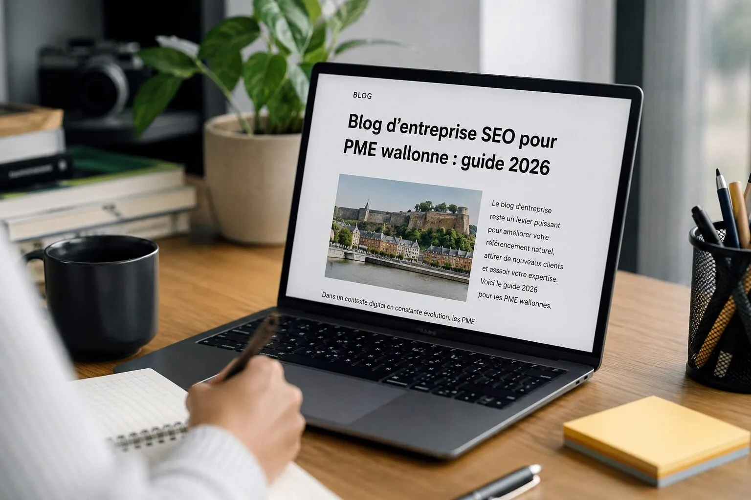 Blog d’entreprise SEO pour PME wallonne : guide 2026