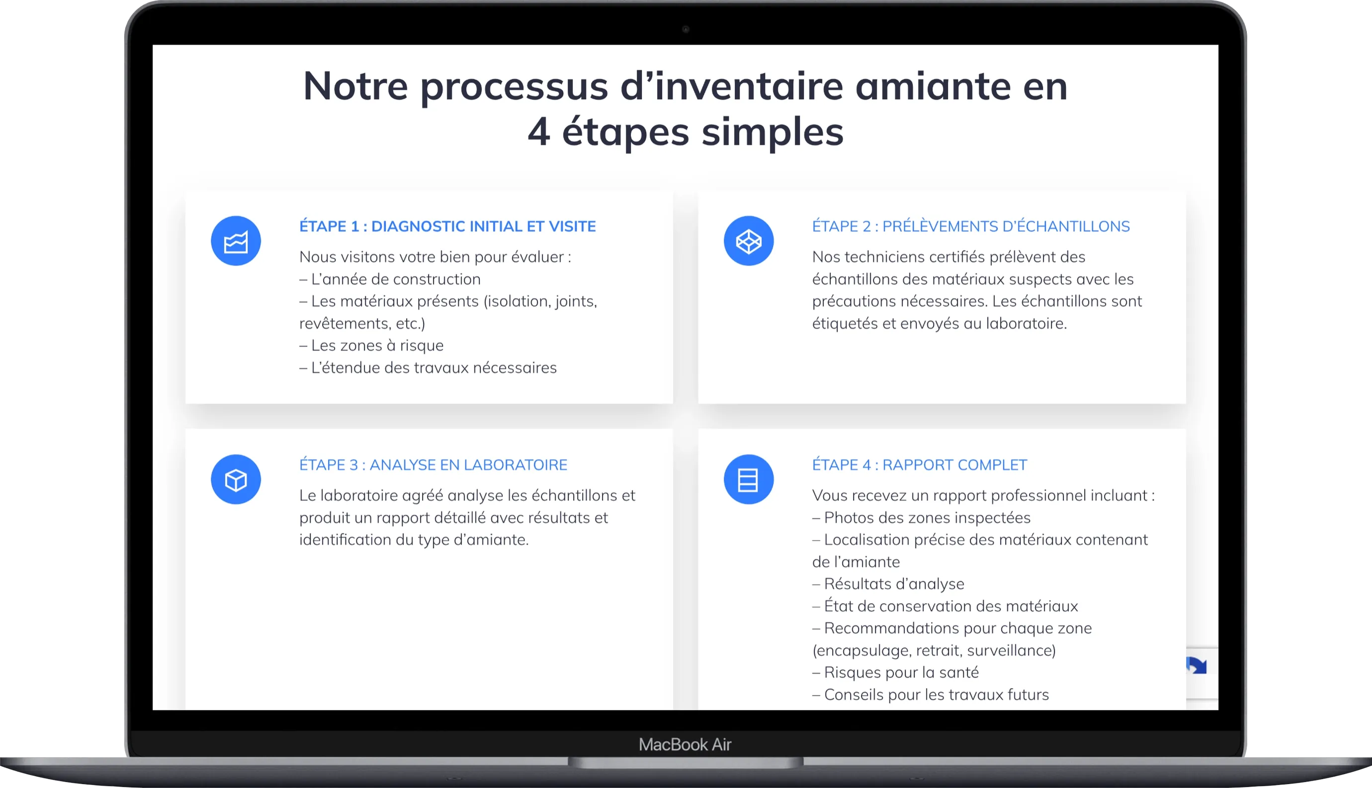 Une autre page du site BEAM