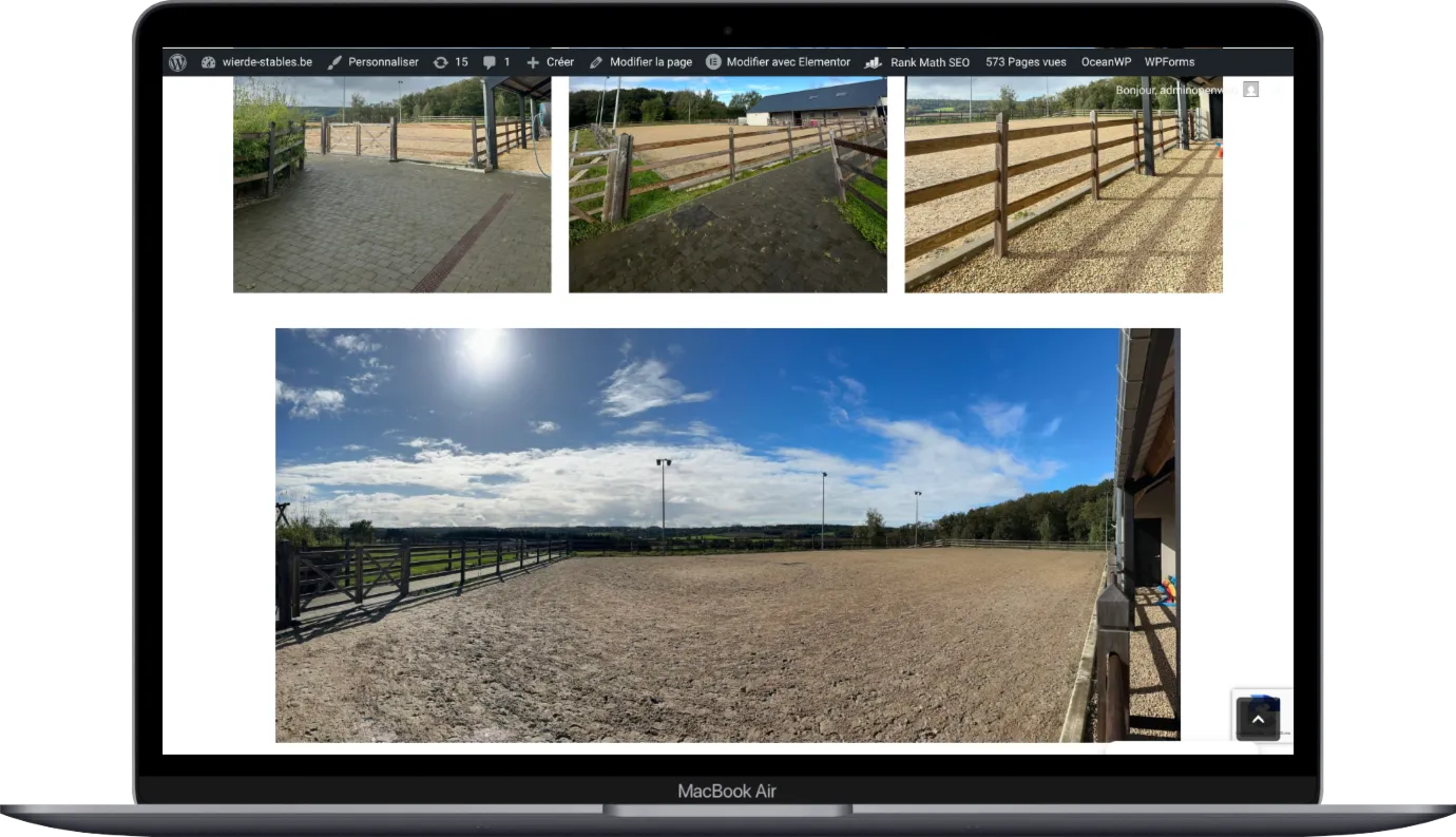 Les installations de l’écurie présentées sur le site Wierde Stables