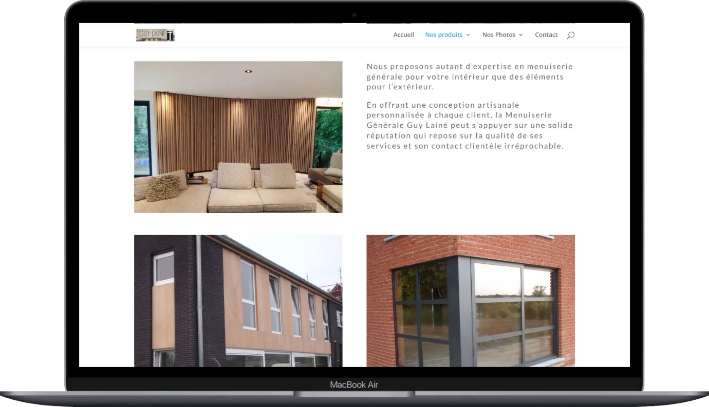 Une galerie de réalisations du site de la Menuiserie Guy Lainé